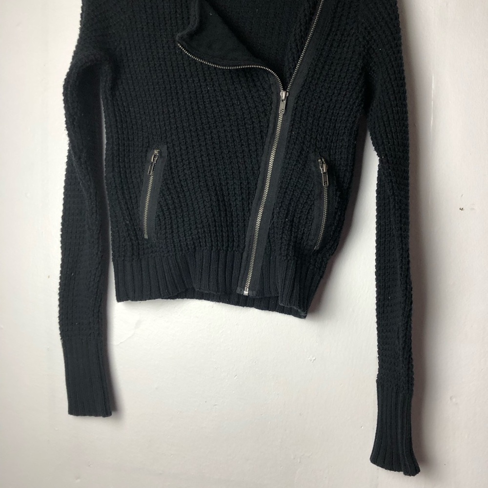 Bcbgeneration Black Knit Sweater With Zipper Side… - image 5